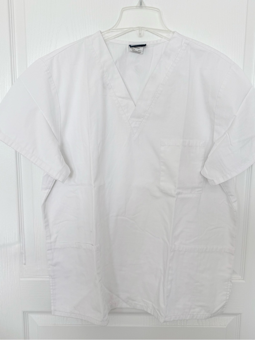 Cherokee Unisex White V-Neck Short Sleeve Medical Scrub Top
